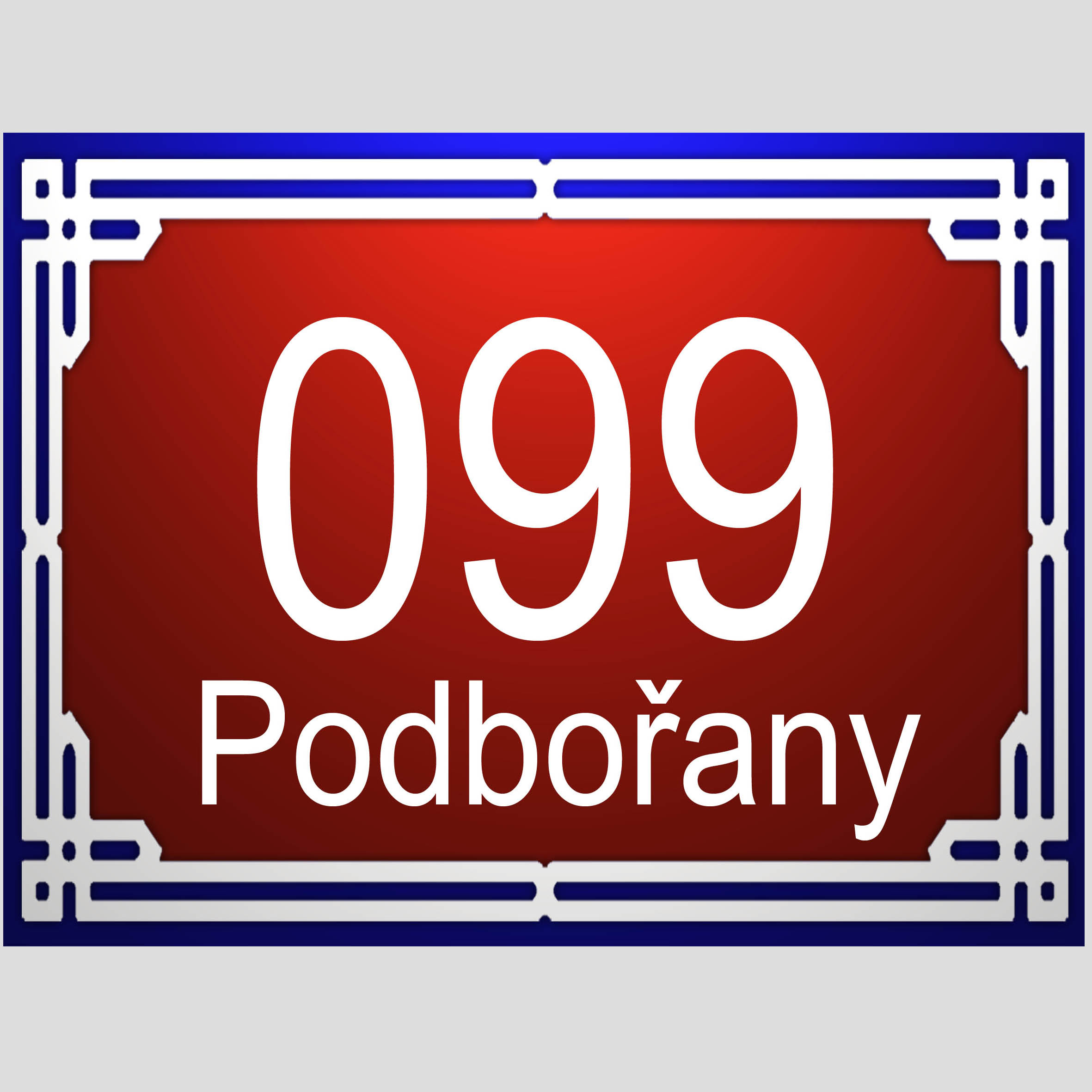 Číslo popisné na dům Praha